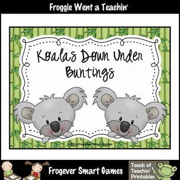 Teacher Resource Koalas Down Under Pennants Buntings Koalas Teacher