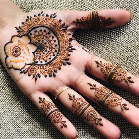 Pin On Flower Mehndi Designs