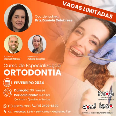 especialização em ortodontia apcd guarulhos associação paulista de cirurgiões dentistas de