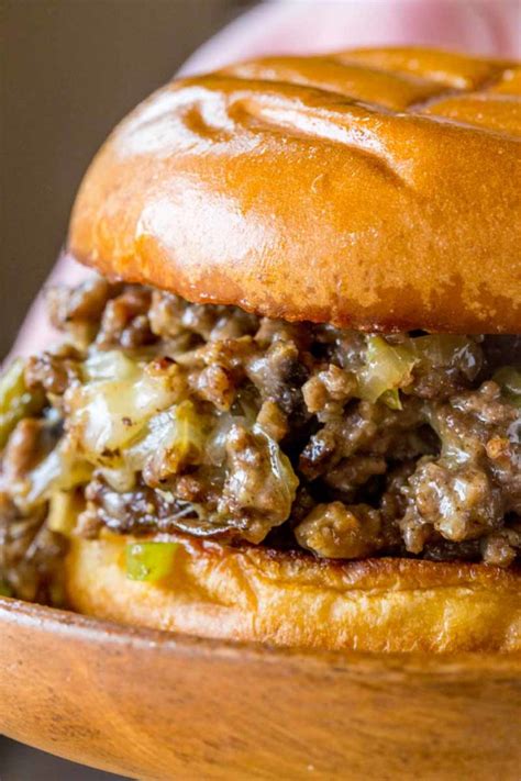 I know it sounds weird, but it works. Philly Cheese Steak Sloppy Joes