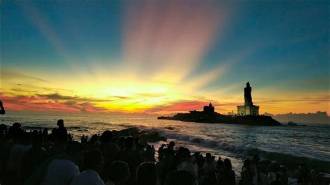 Beautiful Sunrise Kanyakumari Kanyakumari Youtube