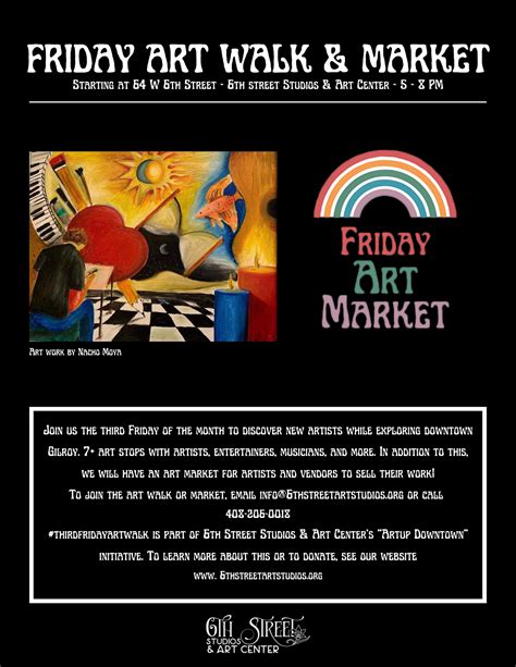 Third Friday Art Walk In Downtown Gilroy — 6th Street Studios And Art Center