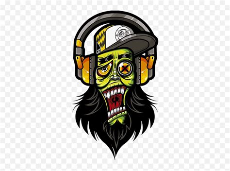 Music Music Is Life Music Skull Rockin Monster Graffiti Png Emoji
