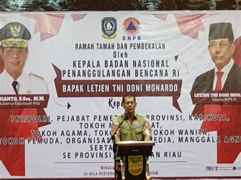 Giat Kadis Malam Ini Ramah Tamah Dan Pembekalan Oleh Kepala Bnpb Ri