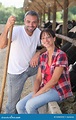 Farmer and his wife stock photo. Image of peasant, happy - 52683292