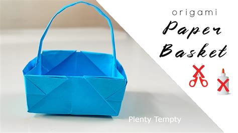 How To Make Paper Basket Without Glue Art And Craft With Paper