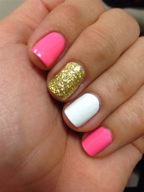 Tutorial How To Create Pink White And Gold Nail Designs The Fshn