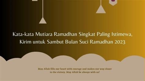 Kumpulan Kata Kata Mutiara Dan Bijak Sambut Ramadhan Marhaban