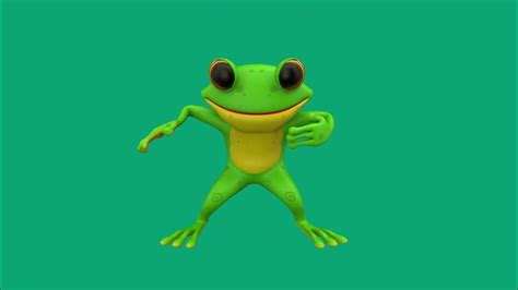 3d Frog Green Screen Background Animation Shorts Greenscreen