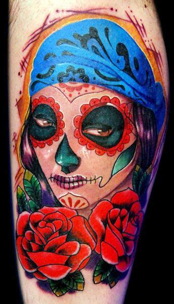 Muerte Tattoo By Barthez Tattoo Post 5484 Tattoos Gallery Red Rose Tattoo Sugar Skull Tattoos