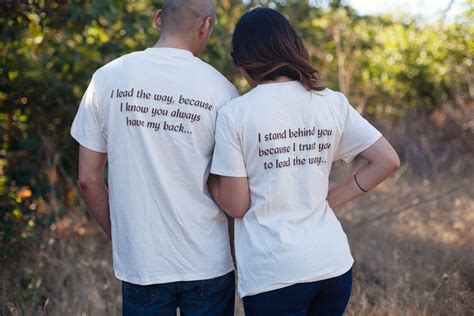 It doesn't really matter what your account is for, whatever your do, your bio will be the first thing that your potential followers are going to see. Matching Couples Shirts, Anniversary Gift Idea, TShirt Set for Newlyweds or Lovebirds, "I lead ...