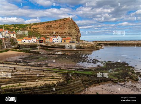 Staithes North Yorkshire England Uk September 07 2016 View From