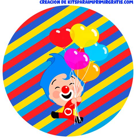 Stickers Plim Plim Clown Kits Para Imprimir Gratis
