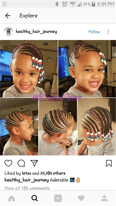 Best suits kids with round faces hair type: STYLECASTER | Protective Hairstyles to Try | Straight Back Cornrows | Braids for kids, Kids ...