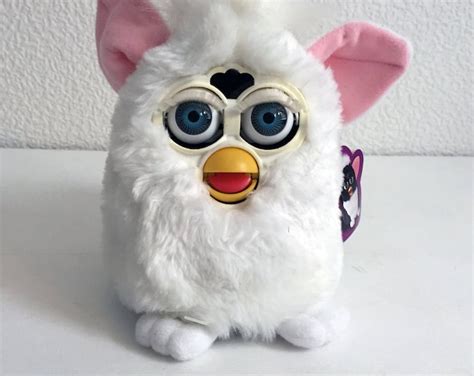 Vintage Pink Gray Furby 1990s Tested And Works With Tags By Tiger