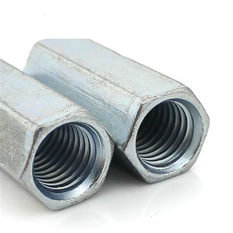 Galvanized Extended Six Angle Nut Extended Round Joint Nut M8 In Nuts