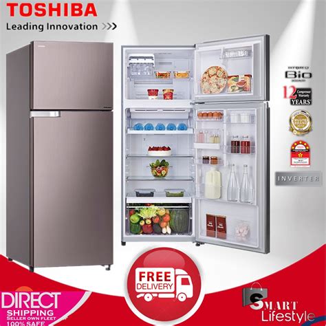 There's always a place for fresh and frozen favorites inside with toshiba refrigerator. Toshiba 480L HYBRID BIO 2-DOORS REFRIGERATOR GR-A48MBZ(N ...