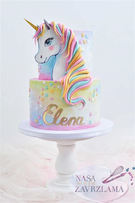 How To Draw A Unicorn Cake Easy Homemade Unicorn Rainbow Cake Recipe
