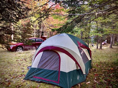 Camping Tent Fall Cabot Trails Wilderness Resort