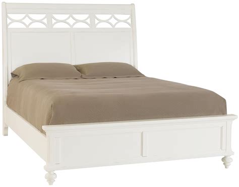 Lynn Haven Soft Dover White Twin Sleigh Bed From American Drew 416