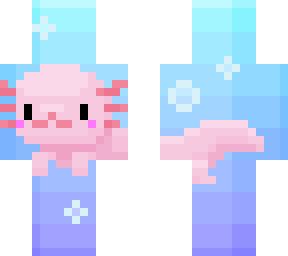 Los ajolotes son criaturas acuáticas pasivas. Axolotl | Minecraft Skins