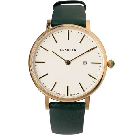 楽天市場エルラーセン 腕時計 エルヴィラ LLARSEN ELVIRA 北欧 シンプル レディース ホワイト グリーン 時計