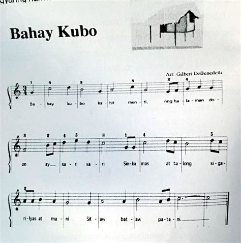 Musical Piece Of Bahay Kubo