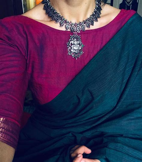 Margazhi On Instagram “🌸” Indian Saree Blouses Designs Elegant Blouses Indian Sari Dress