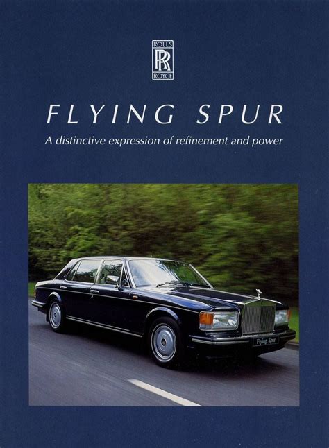 Brochure Flying Spur Car Collection Rolls Royce Turbo Classic Cars