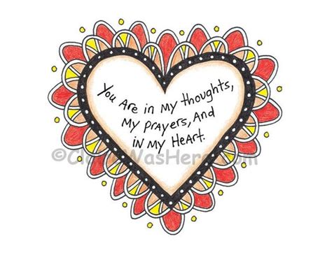 You Are In My Thoughts My Prayers And In My Heart Magnet Etsy Uk