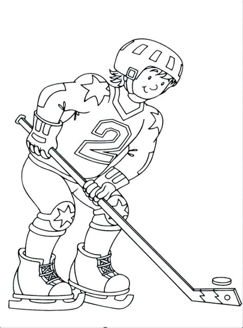 Ice Hockey Goalie Coloring Pages At Free Printable