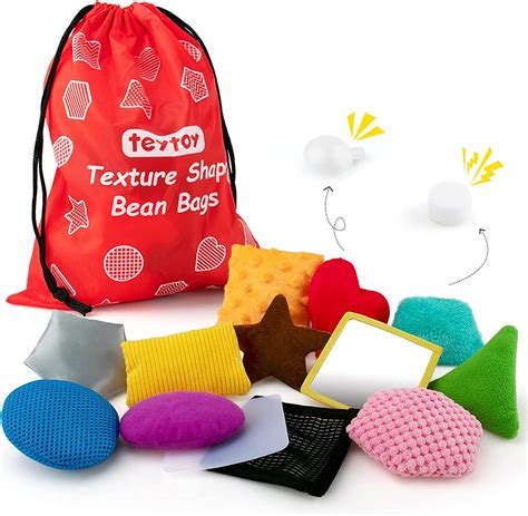 Buy Sensory Bean Bag Texture Sensory Bean Bags Set Of 12 Beanbags