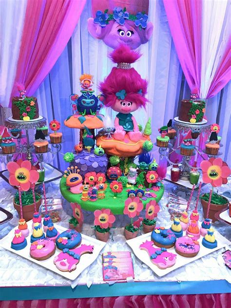 Trolls Birthday Party Bday Party Theme Troll Party 6th Birthday Parties Birthday Party Cake