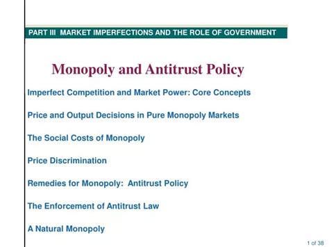 Ppt Monopoly And Antitrust Policy Powerpoint Presentation Free Download Id5580872