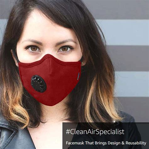 Oxiclear N99 Anti Pollution Face Mask With Carbon Filters Headband Reu