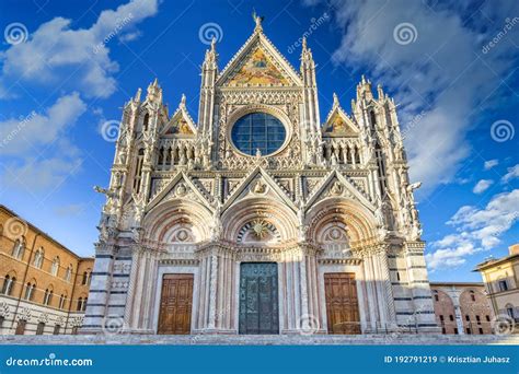 The Great Cathedral Of Siena The Duomo Stock Image Image Of Italian