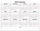 2019 Calendar - AmazonAWS