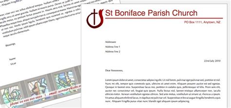 Church or other religious letterhead templates have a certain style which is being used from time immemorial. Letterhead - church (8.5 x 11") • iStudio Publisher • Page ...