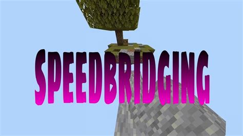 How To Speedbridge In Mcpe Youtube