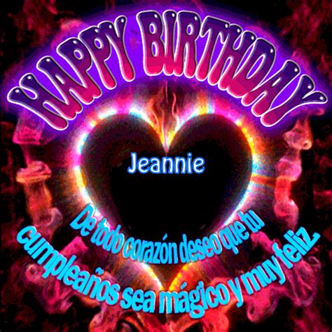 🎂 Feliz Cumpleaños Jeannie 🎊 47 Imágenes Y S De Happy Birthday