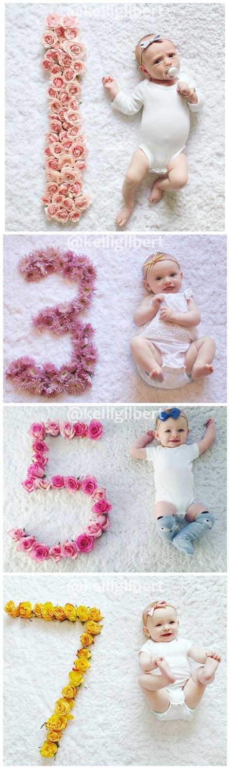 Try These Monthly Baby Photo Ideas If Youre A First Time Mom Love