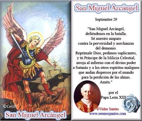 San Miguel Arcángel Oración 29 D Septiembre San Miguel Arcangel