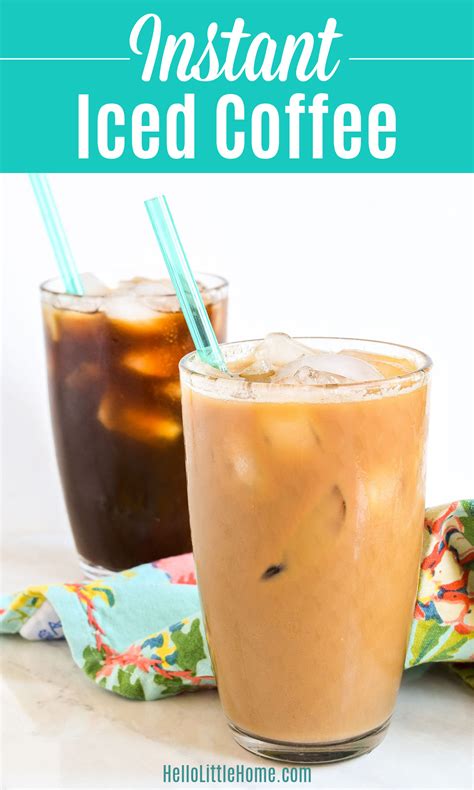 Instant Iced Coffee Quick Easy Recipe Hello Little Home