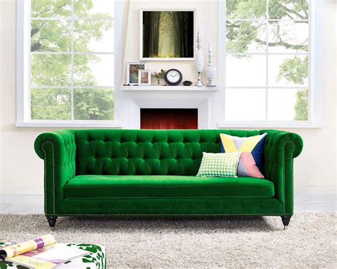 Tov Furniture Hanny Green Velvet Sofa S42 At