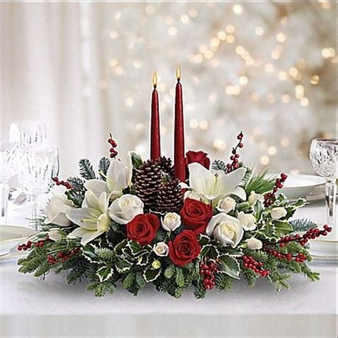 beautiful christmas flower centerpieces ideas to freshen up your home 50 christmas floral
