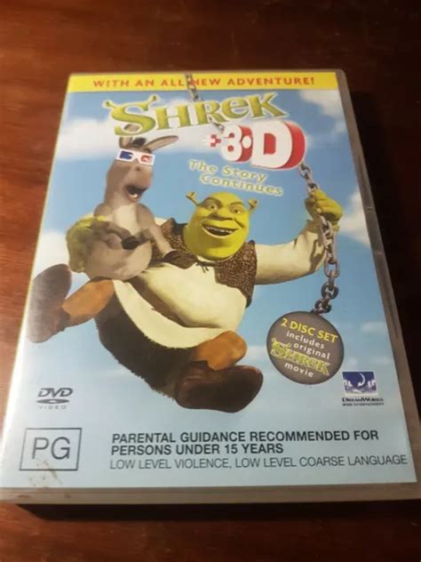 Shrek 3d Dvd 2004 Only The One 3d Disc Included No 3d Glasses R2and4
