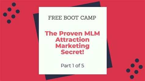 The Proven Mlm Attraction Marketing Secret Youtube
