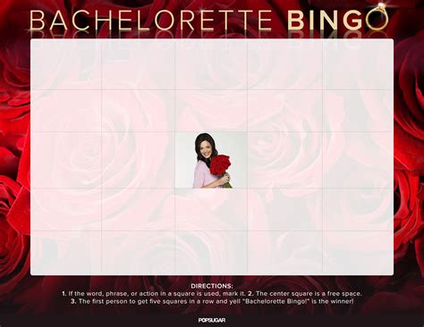 The Bachelorette Bingo Boards Popsugar Love And Sex