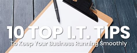 10 Top It Tips To Keep Your Business Running Smoothly Netmatters