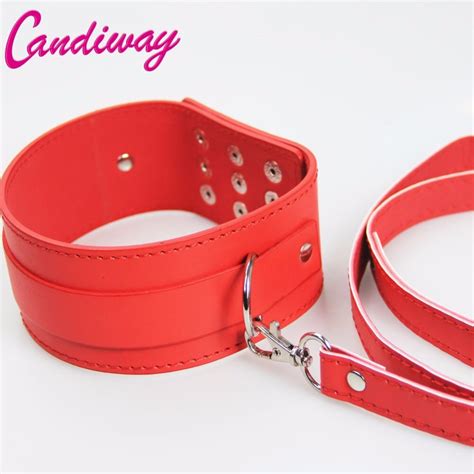 Leather Bdsm Fetish Bondage Sex Collar And Leash Adult Game Collars Sex